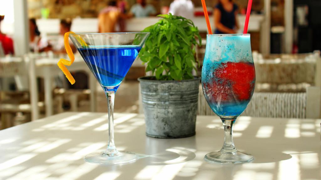 Tinos Beach Hotel Bagian luar foto