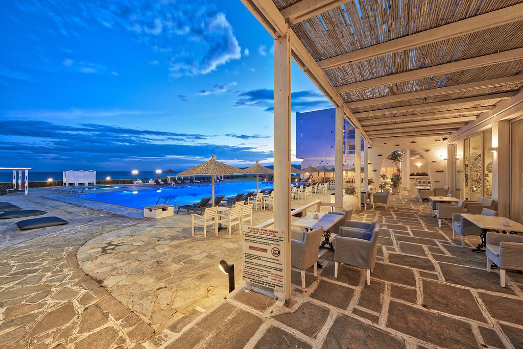Tinos Beach Hotel Bagian luar foto