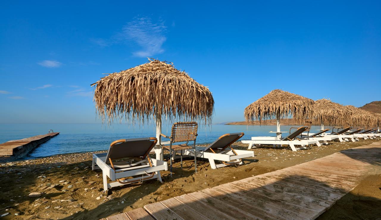 Tinos Beach Hotel Bagian luar foto